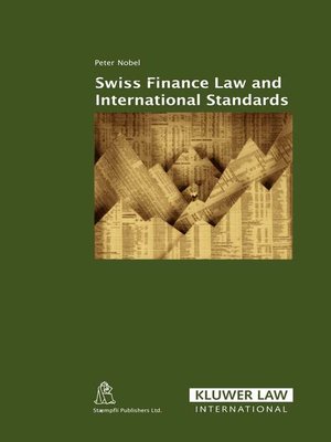 cover image of Swiss Finance Law and International Standards